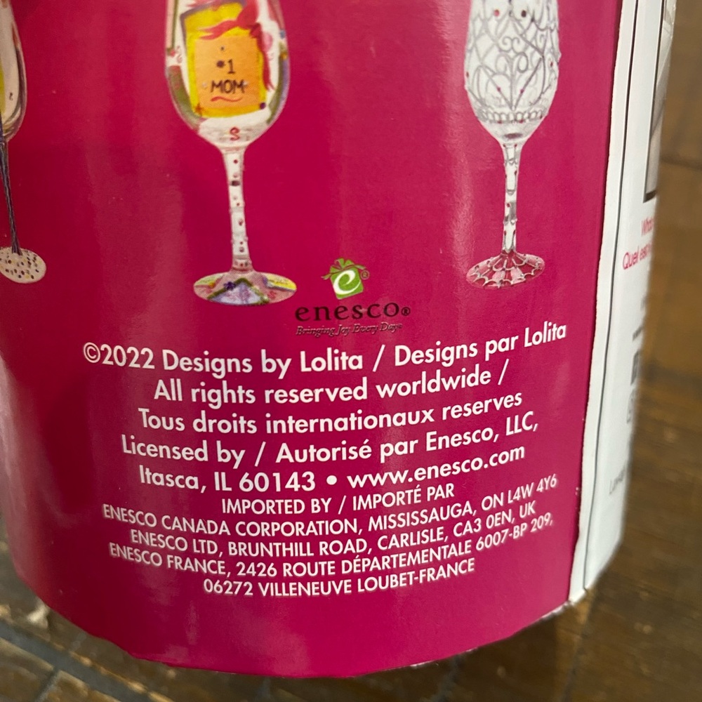 🌸”Calavera Sugar Skull” Hand Painted Wine Glass - Picture 14 of 15